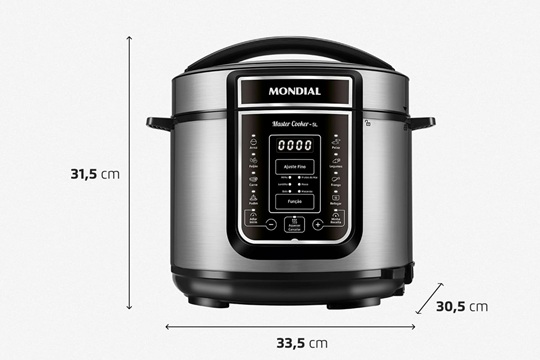 Panela de Pressão Elétrica Mondial Master Cooker 5L é boa? Review honesto